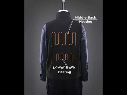 Men's Heated Softshell Gilet - Black / Grey
