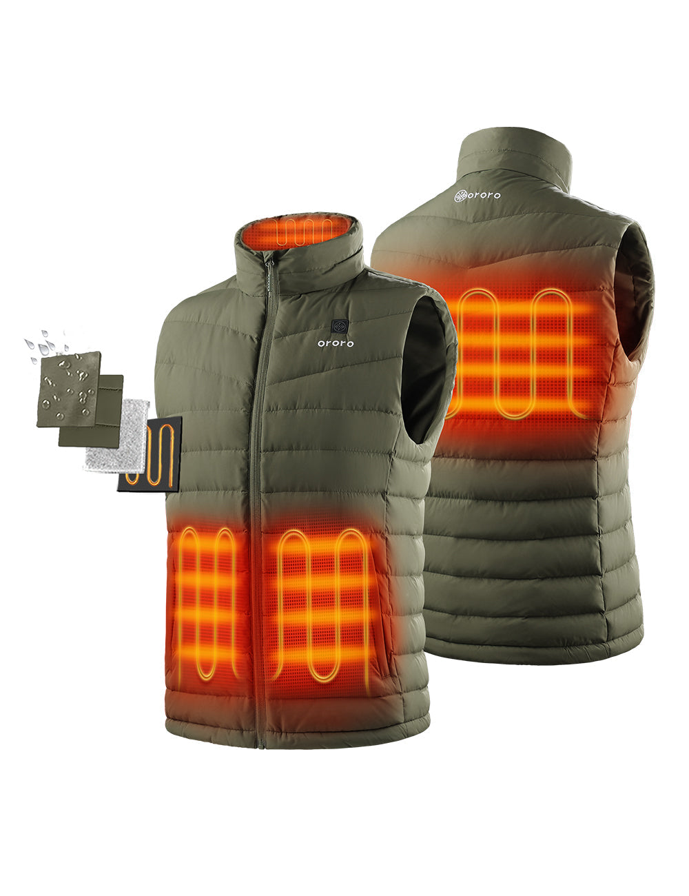 Men's Heated Lightweight Down Vest