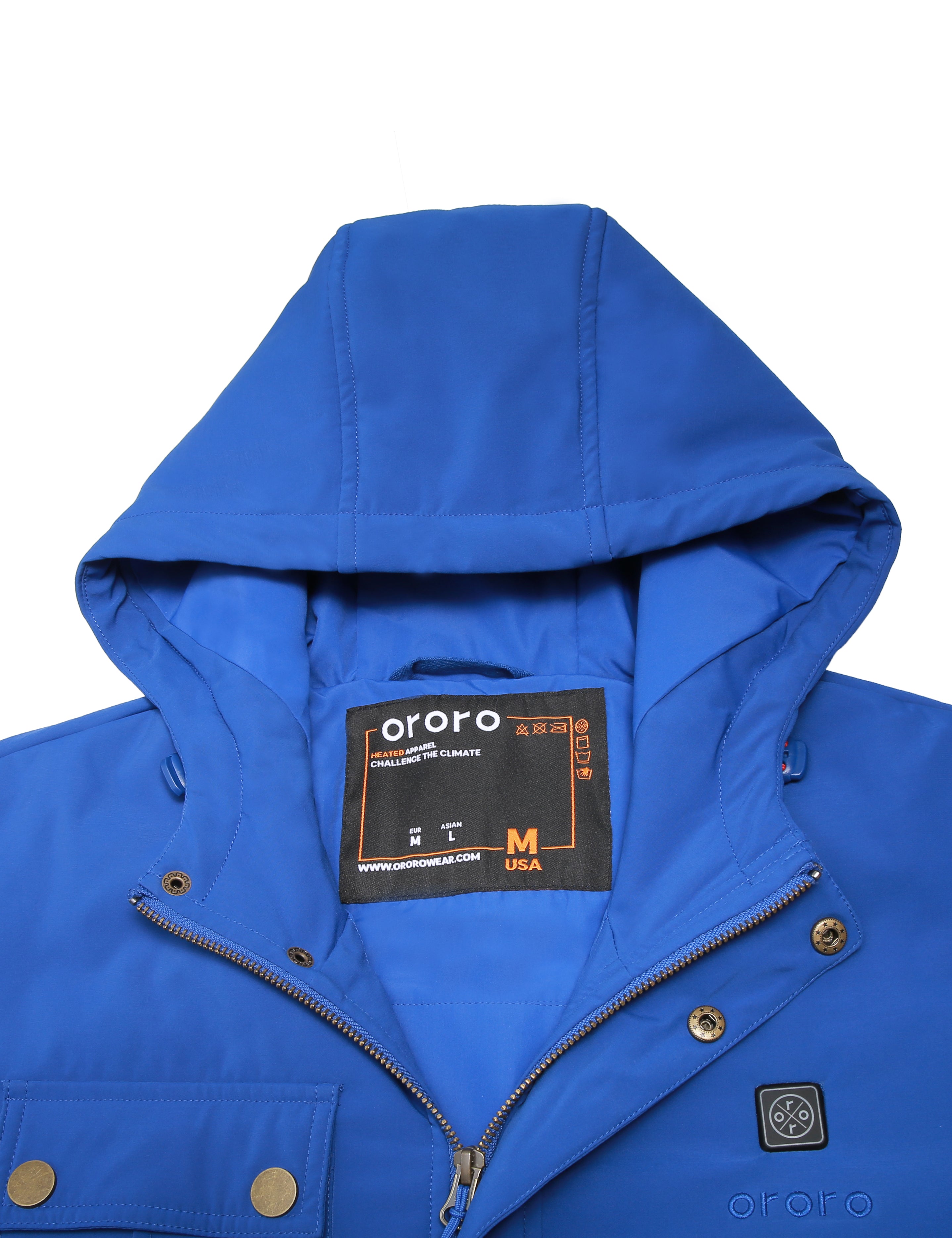 Men's Heated Hooded Jacket, Thumbnail 4