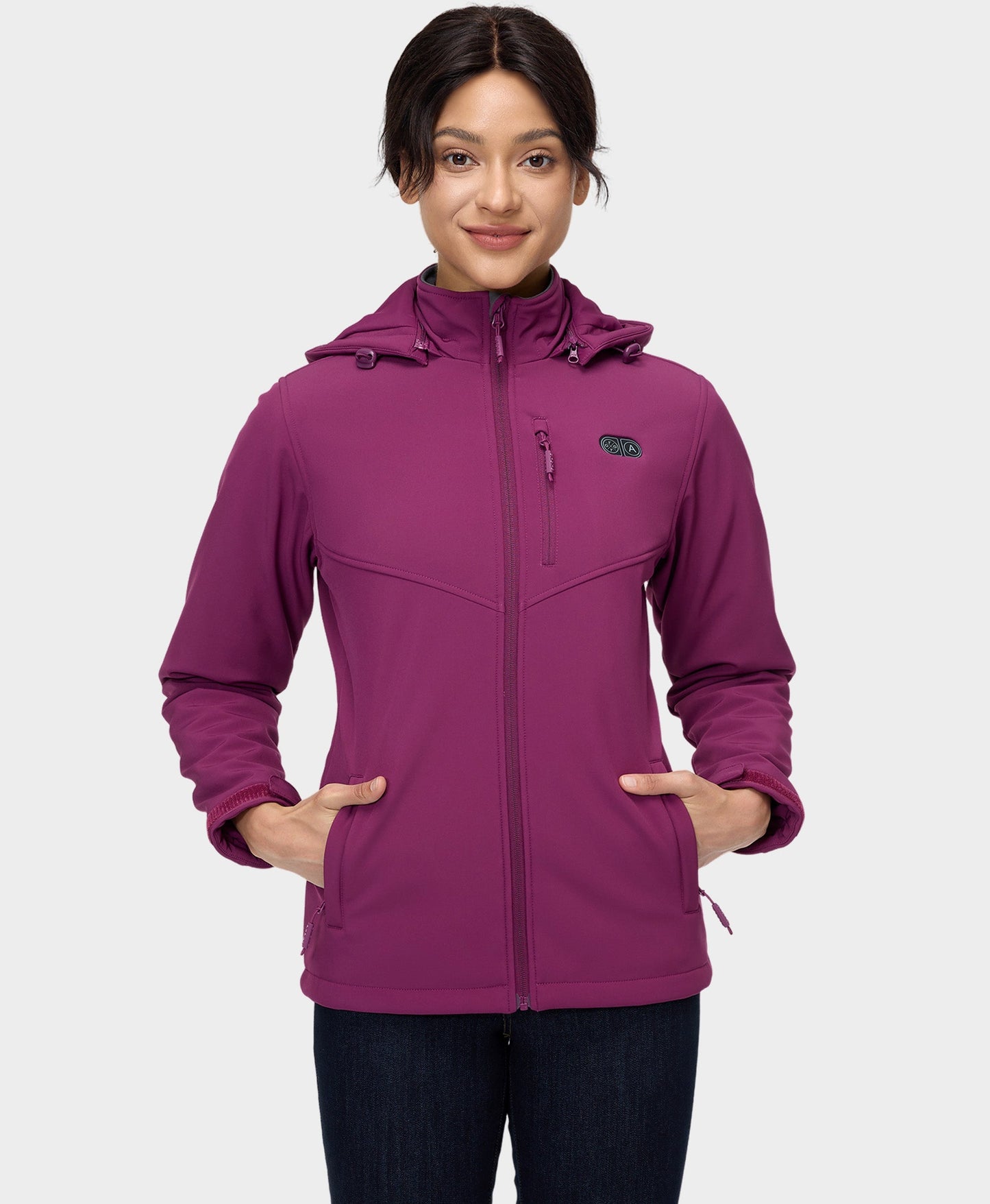 Women's Dual Control Heated Jacket with 5 Heating Zones (Pocket Heating)