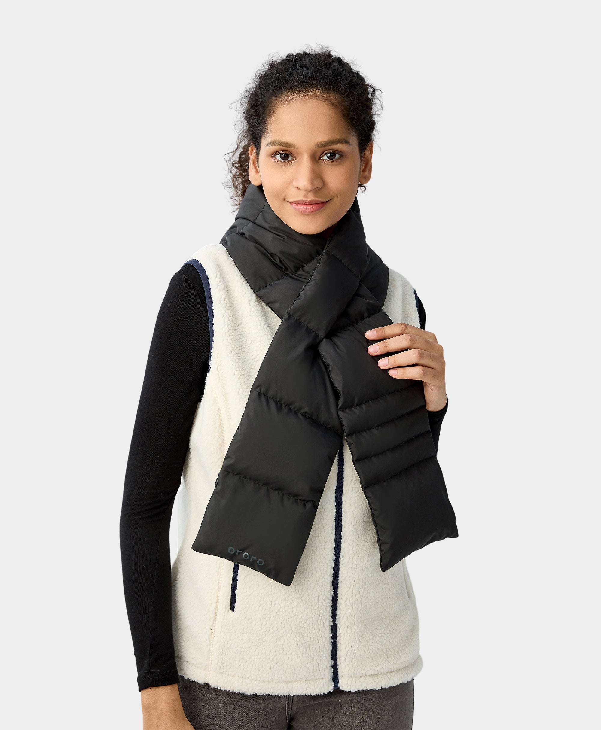 Unisex Heated Puffer Down Scarf (Long), Thumbnail 2