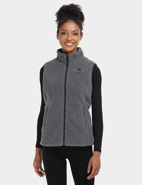 Women's Heated Recycled Fleece Vest view 1