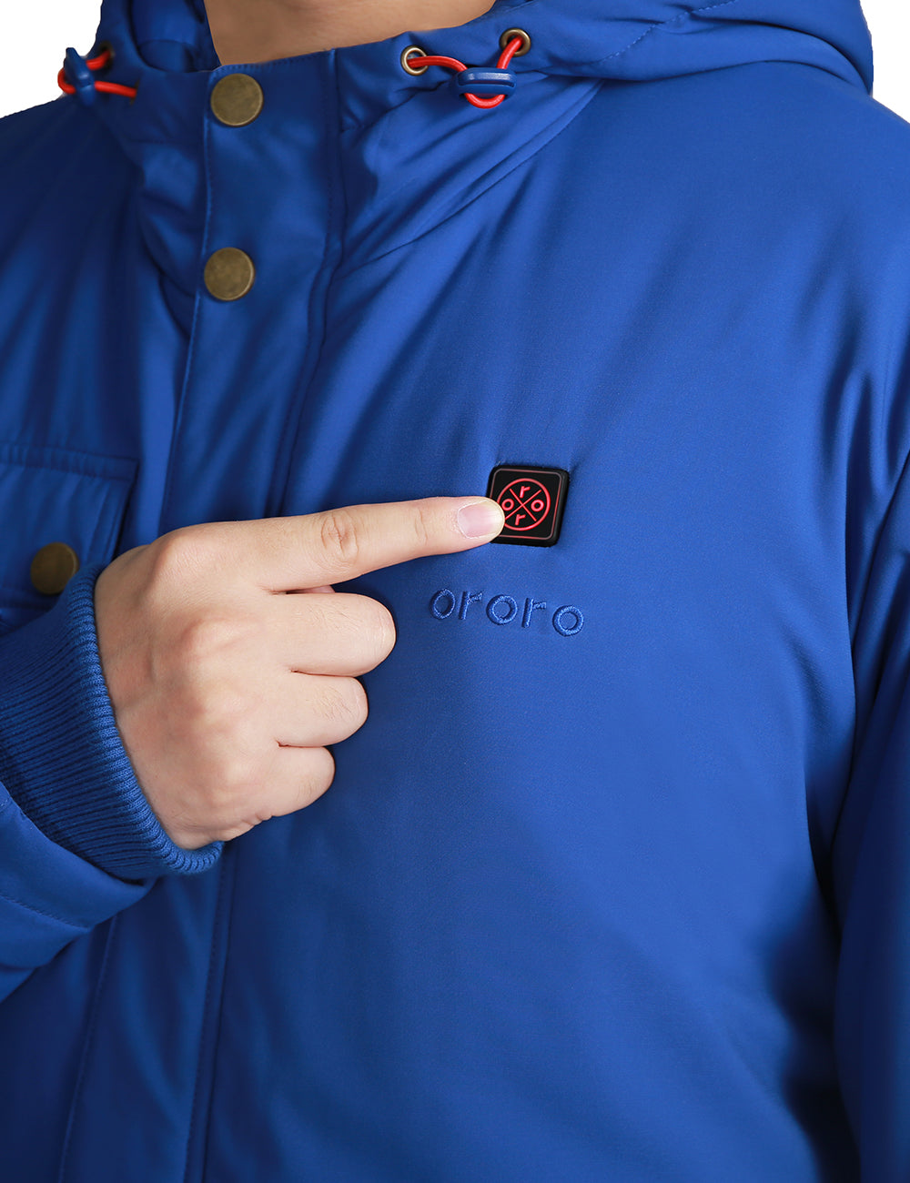 Men's Heated Hooded Jacket, Thumbnail 5