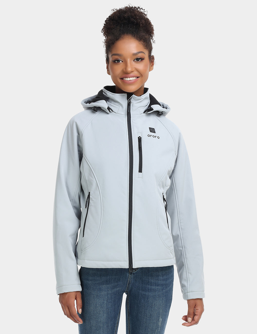 Women's Heated Jacket (4 Heating Zones) - Sharkskin Grey