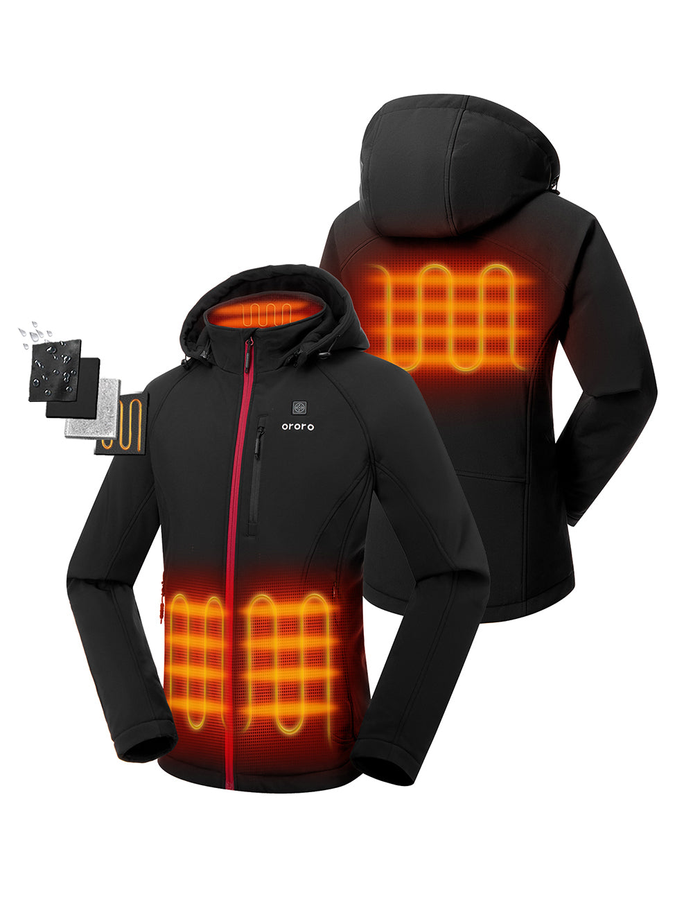 Womens Ororo heated Jacket outlet XL (battery not included)