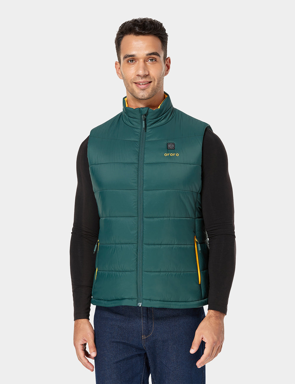 Men's Classic Heated Vest - Green & Yellow