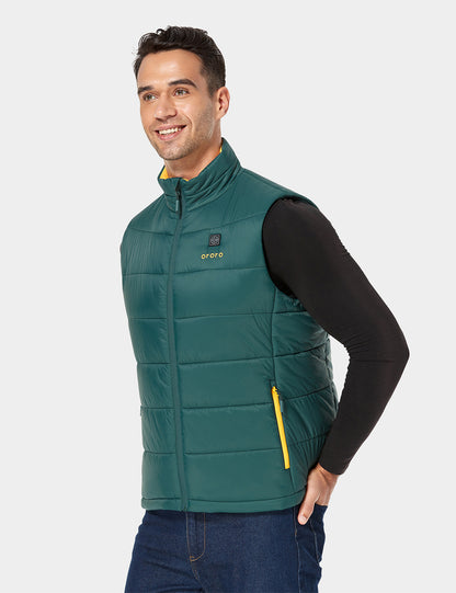 Men's Classic Heated Vest - Green & Yellow