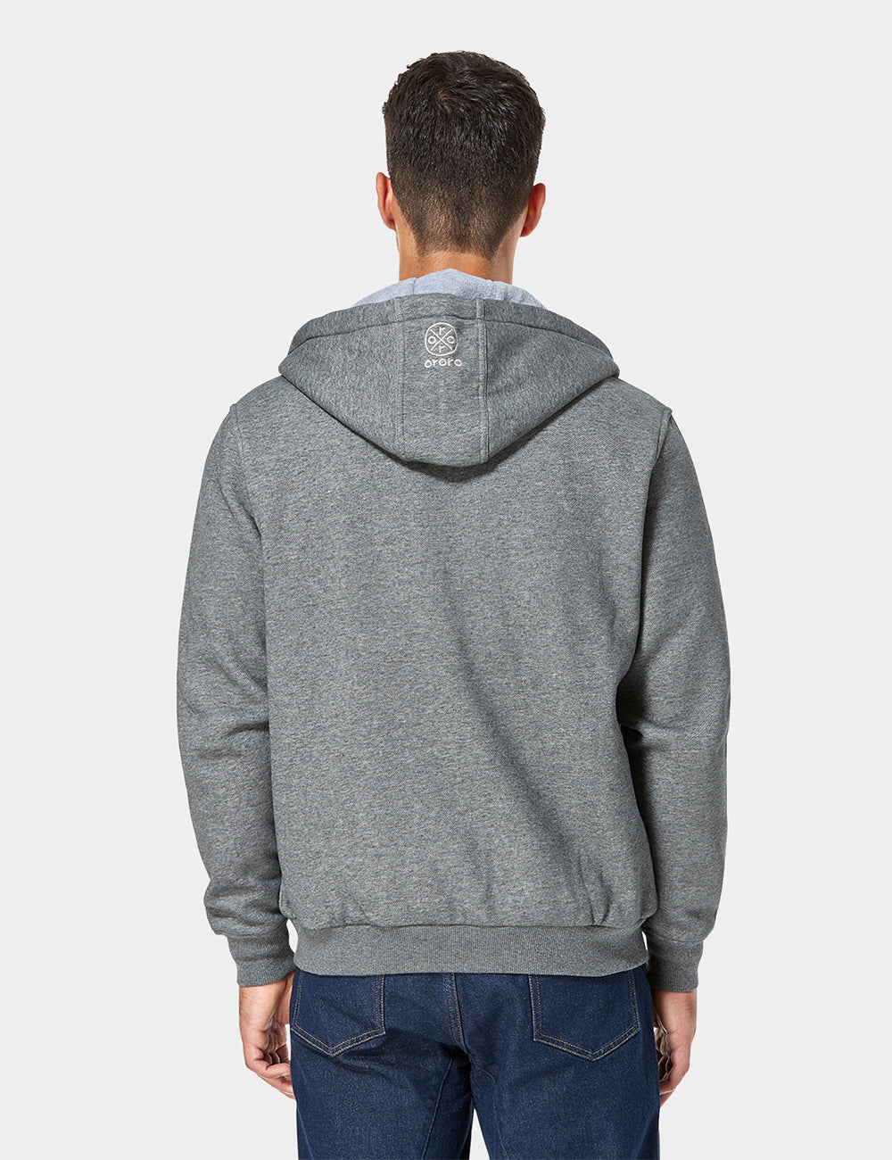 Unisex Heated Fleece Hoodie - Grey