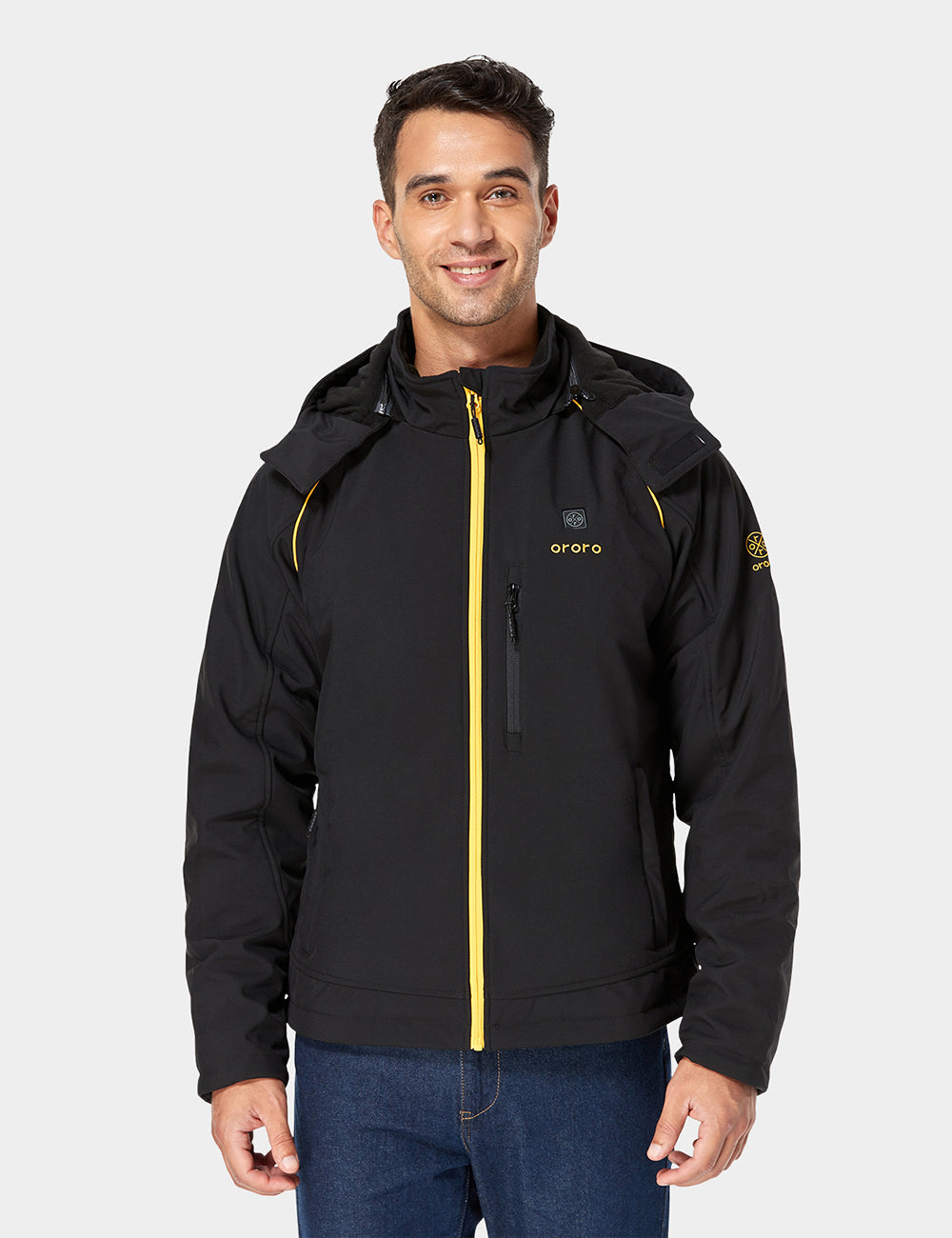 Men's Classic Heated Jacket - Black & Gold