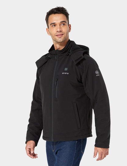 Men's Classic Heated Jacket - Black & Blue / Black