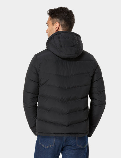 Men's Heated Down Jacket - Black