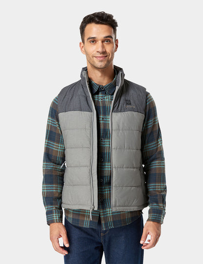 Men's Classic Heated Vest - Flecking Grey