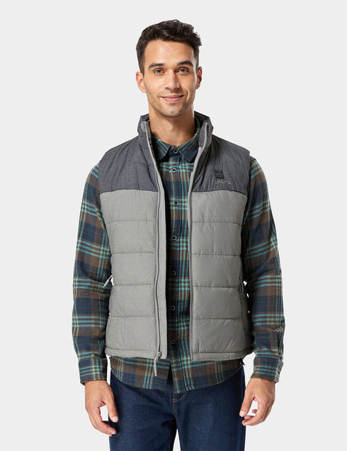 Men's Classic Heated Gilet - Flecking Grey ,view 1