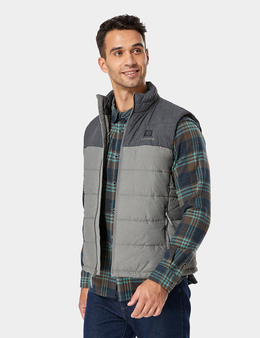 Men's Classic Heated Gilet - Flecking Grey