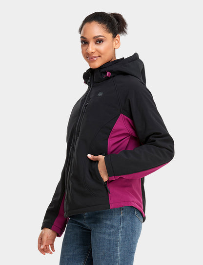 Women's Classic Heated Jacket - Purple & Black