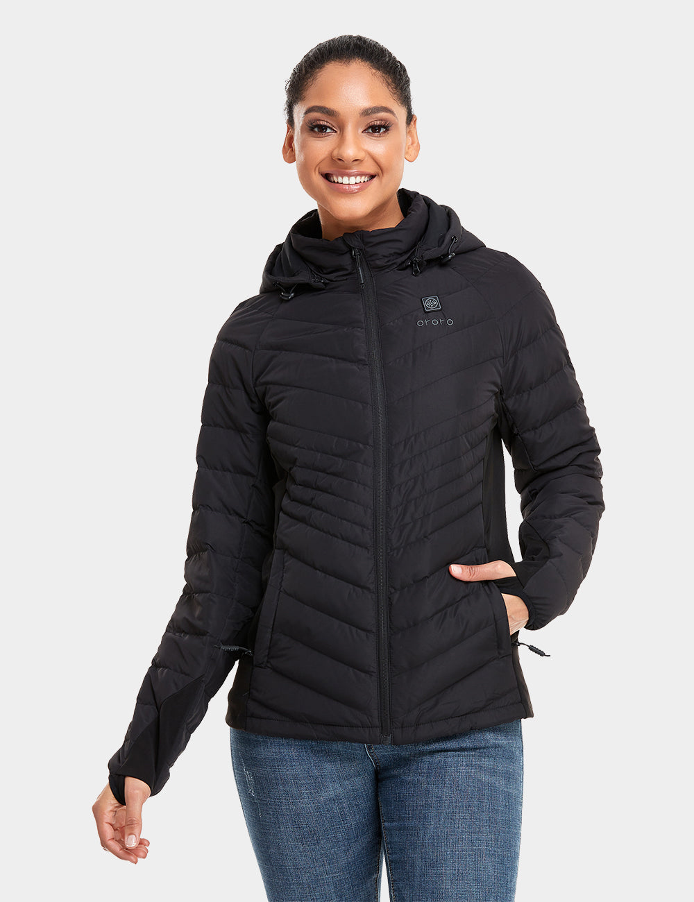 Women s Heated Jacket with 4 Heat Zones 90 Down Insulation ororo ororo United Kingdom