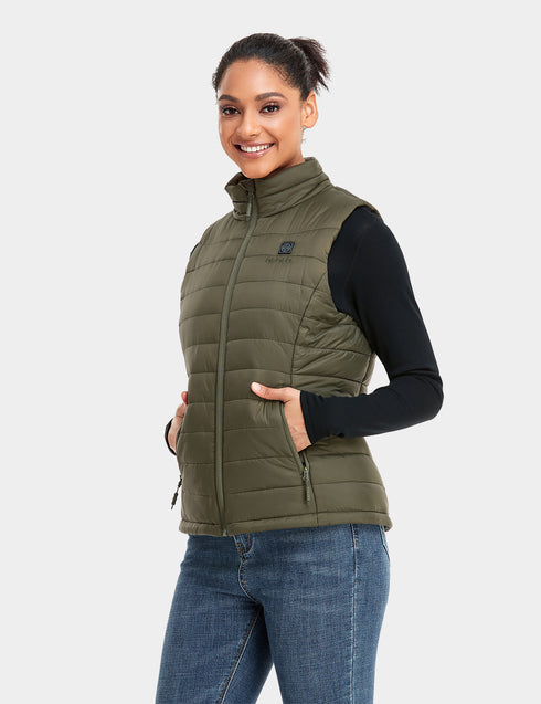 Women's Classic Heated Gilet - Green ,view 1