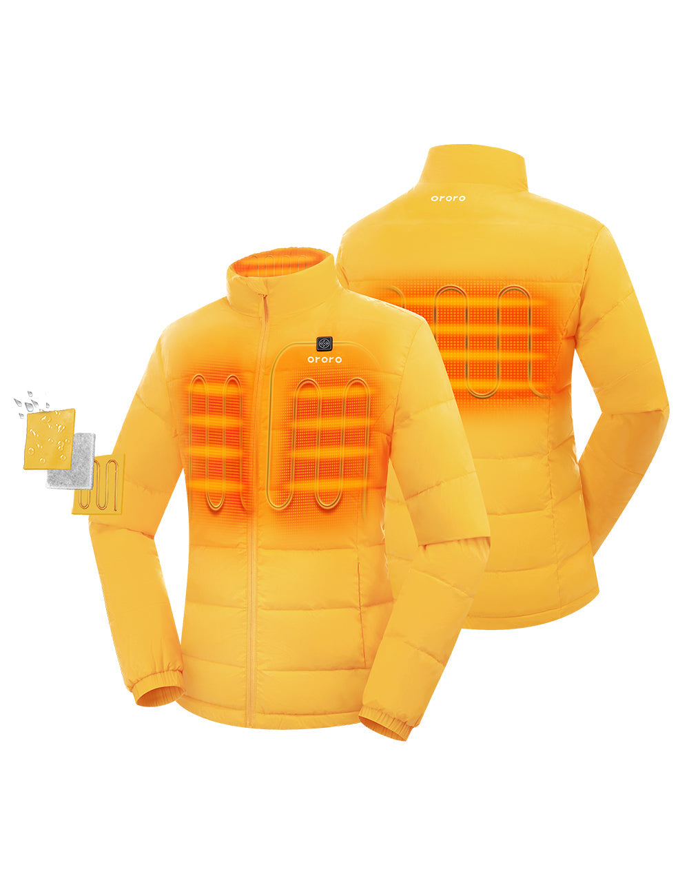 Left & Right Chest, Upper Back and Collar Heating