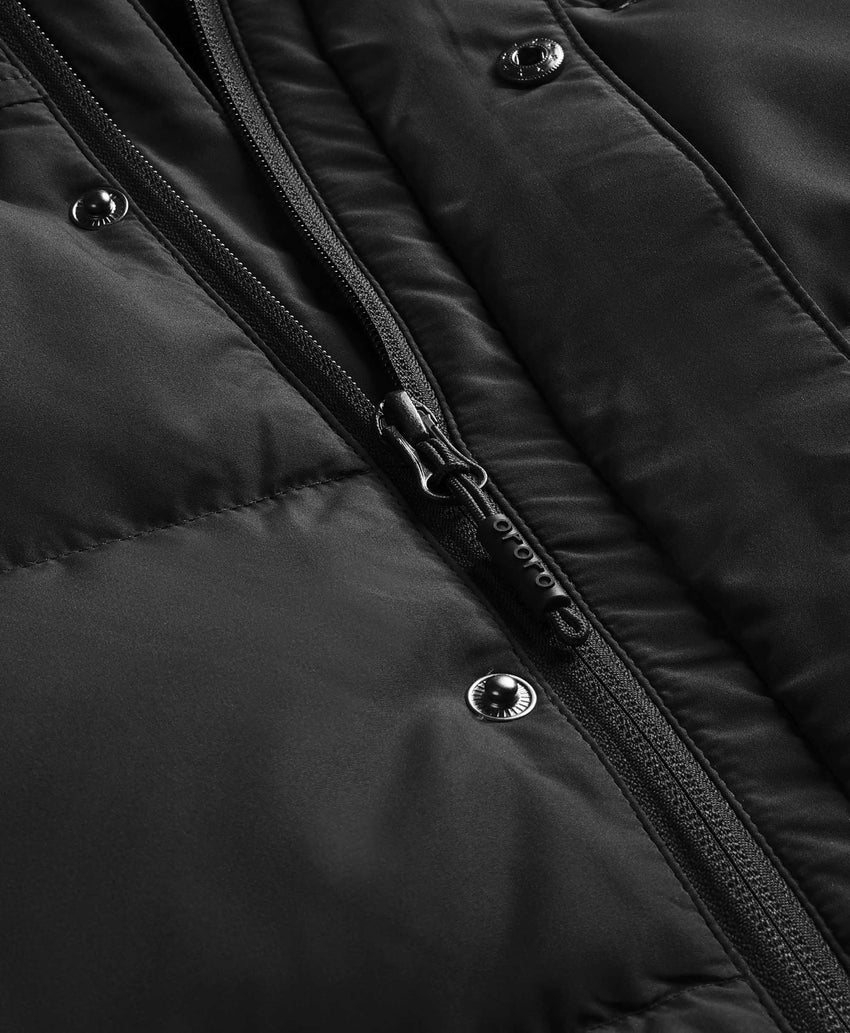 Men's Heated Down Gilet - Black / Blue, Gallery 11