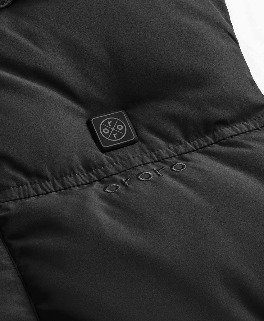 Men's Heated Down Gilet - Black / Blue, Gallery 10