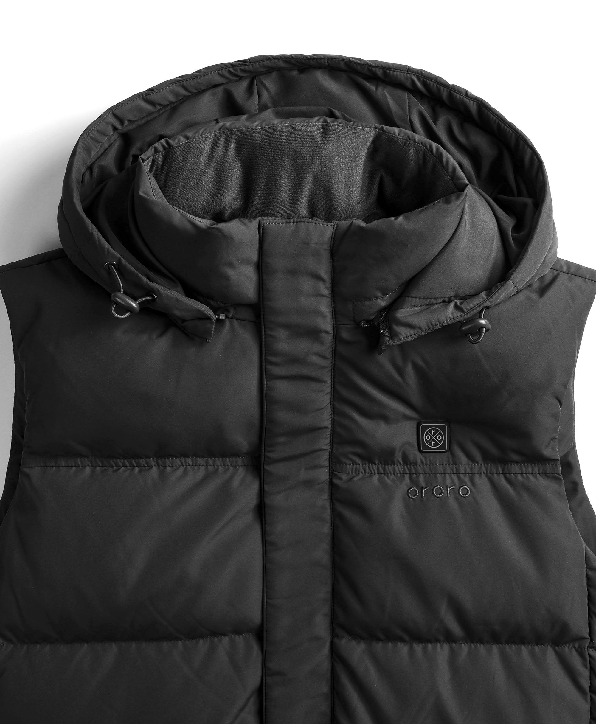 Men's Heated Down Gilet - Black / Blue, Thumbnail 9