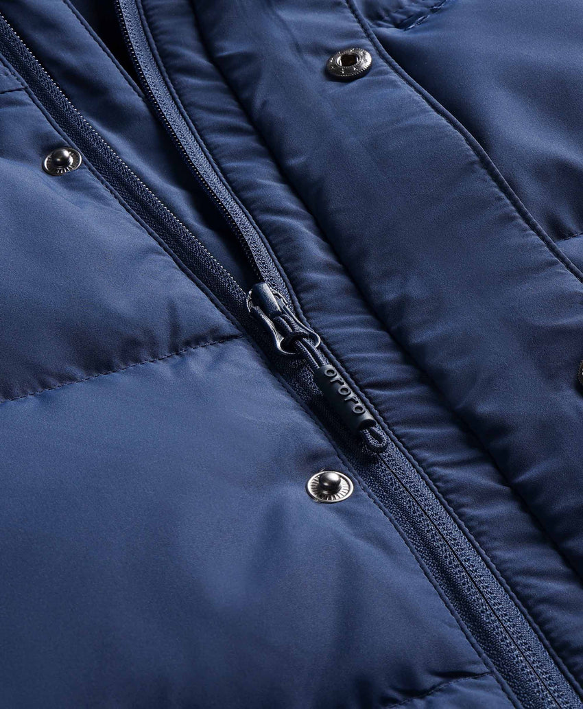 Men's Heated Down Gilet - Black / Blue, Gallery 25