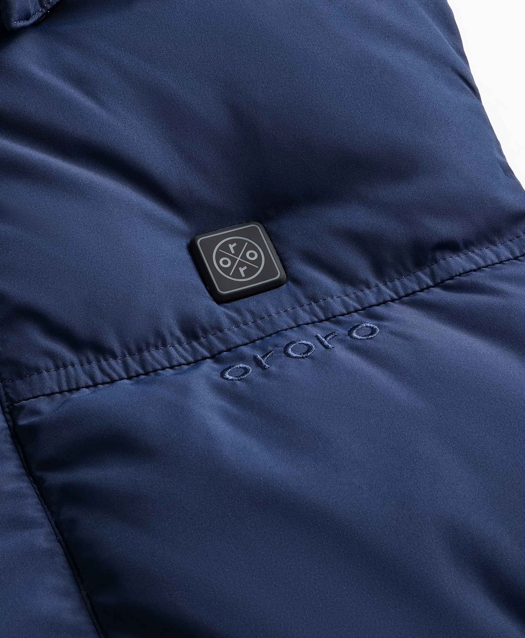 Men's Heated Down Gilet - Black / Blue, Thumbnail 24