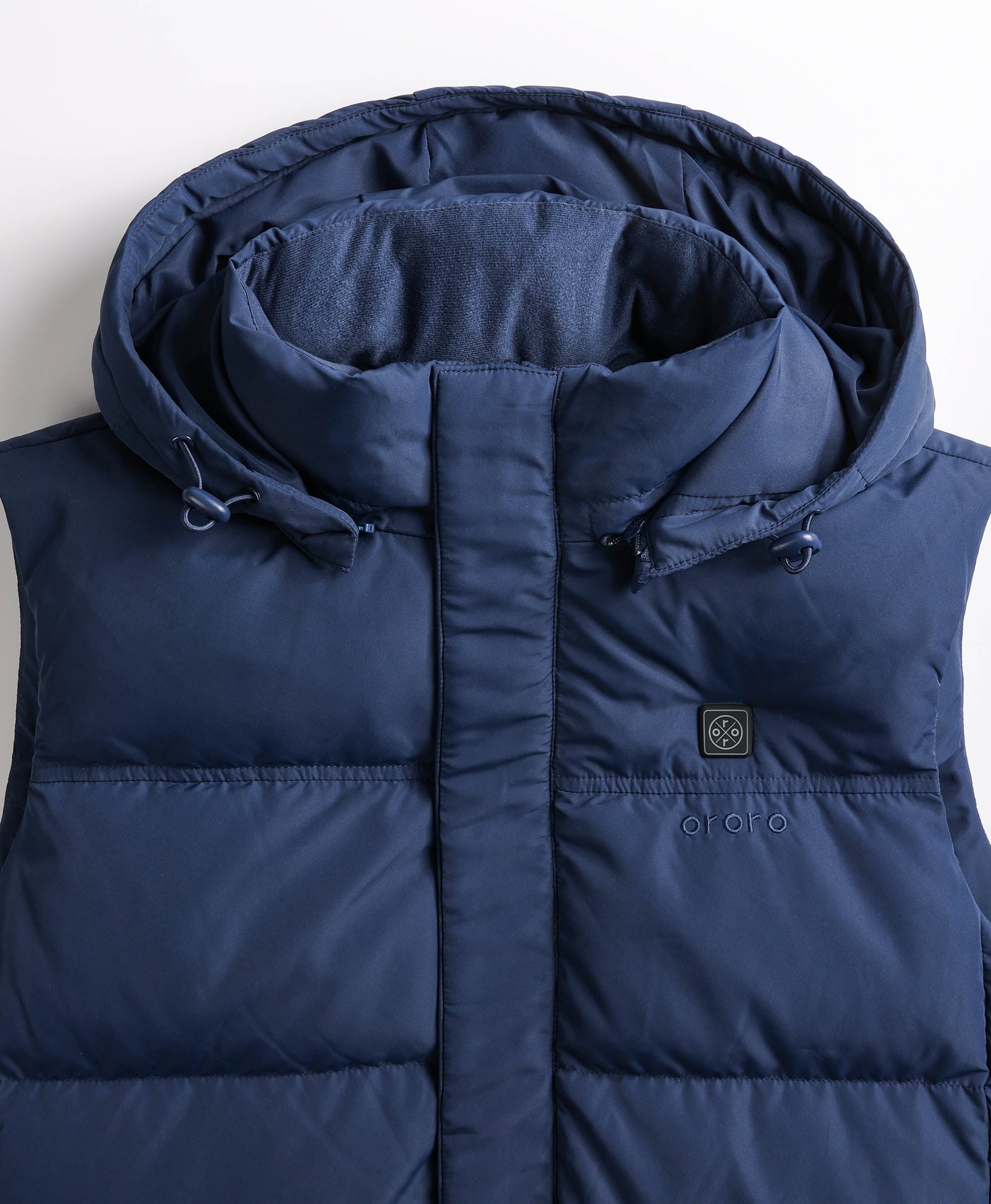 Men's Heated Down Gilet - Black / Blue, Thumbnail 23