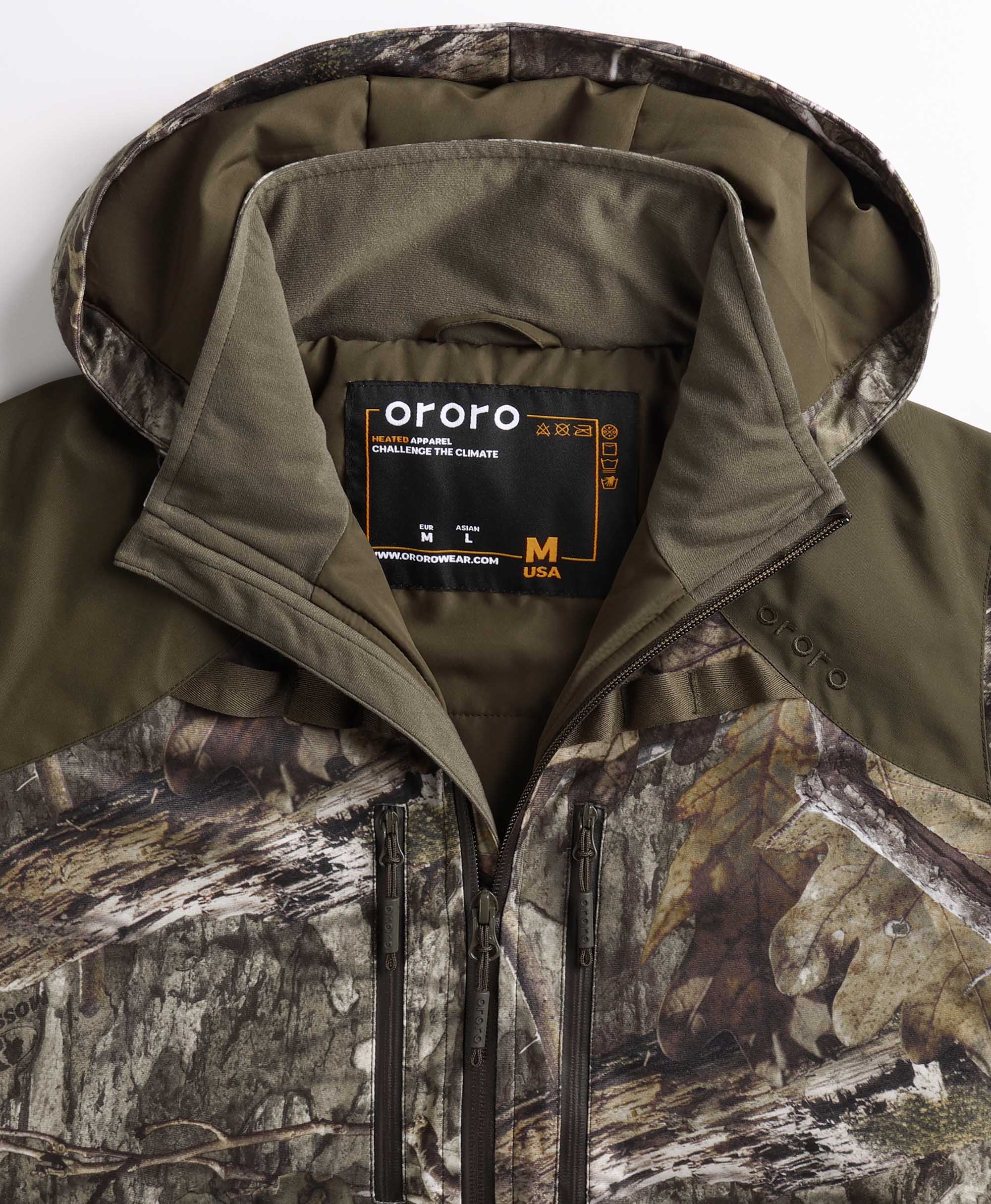 Women's Heated Hunting Jacket - Camouflage, Mossy Oak Country DNA, Thumbnail 6